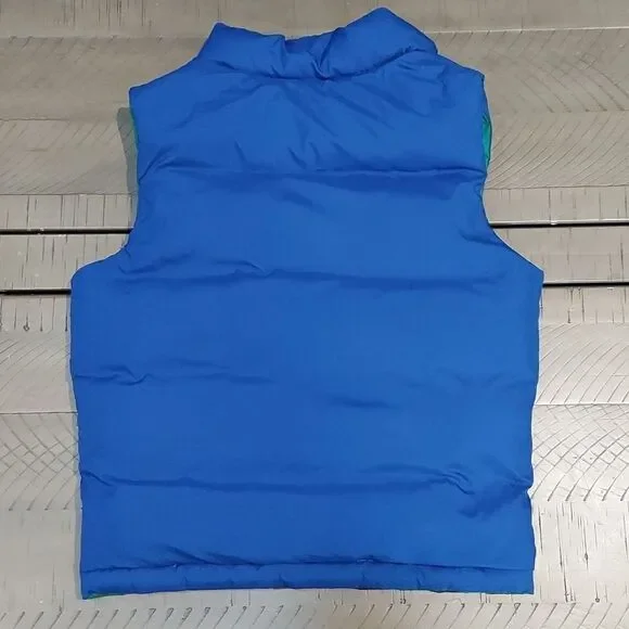 Polo Ralph Lauren Blue Green Reversible Puffer Vest Sz 4/4T - Picture 4 of 11